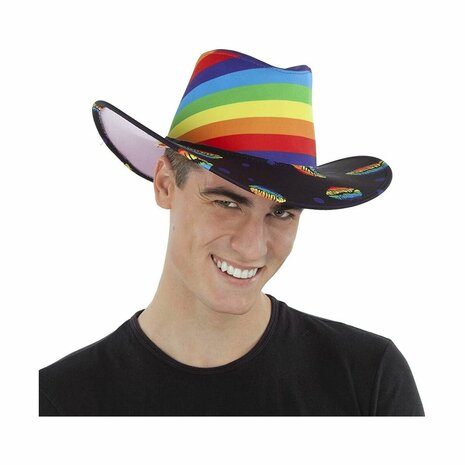 Hoed My Other Me Kiss Regenboog Één maat 1