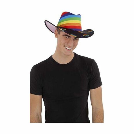 Hoed My Other Me Kiss Regenboog Één maat 3