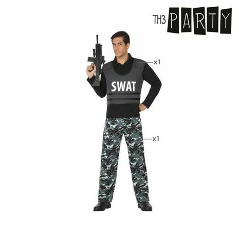 Kostuums voor Volwassenen S.W.A.T. Politie - Maat: M/L 6