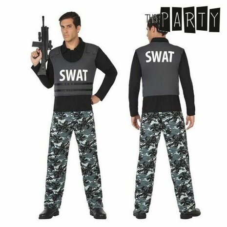 Kostuums voor Volwassenen S.W.A.T. Politie - Maat: XXL 4