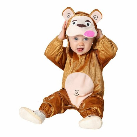 Kostuums voor Baby&apos;s Bruin dieren Aap (2 Onderdelen) - Maat: 6-12 Maanden 2