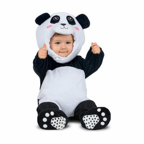 Kostuums voor Baby&apos;s My Other Me Zwart Wit Panda (4 Onderdelen) - Maat: 7-12 Maanden 1