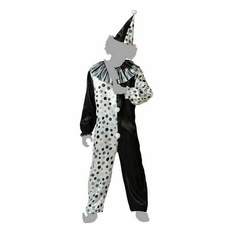 Kostuums voor Volwassenen Grijs Clown Unisex voor volwassenen - Maat: XS/S 1