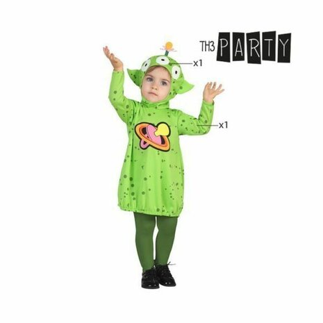 Kostuums voor Baby&apos;s Alien Groen - Maat: 0-6 Maanden 2