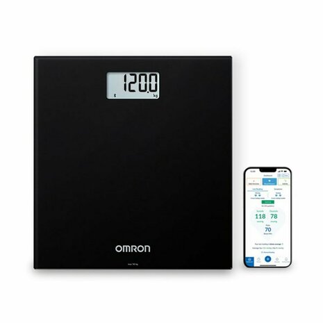 Digitale Personenweegschaal Omron HN-300T2-EBK Zwart 3