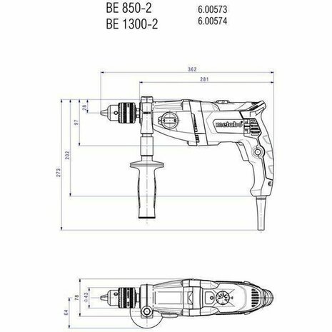 Schroevendraaier Metabo 6798308 1300 W 5