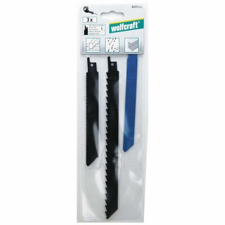 Zaagblad Wolfcraft 8437000 3 Onderdelen 2