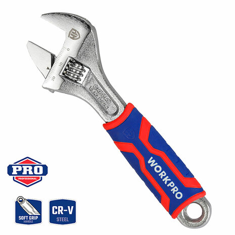Verstelbare moersleutel Workpro 6" 15 cm 2