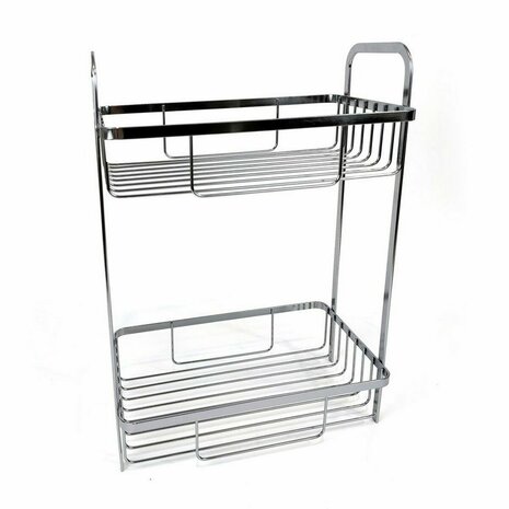 Badkamerschappen Confortime Chromed Zilverkleurig 29 x 18 x 39 cm (4 Stuks) 2