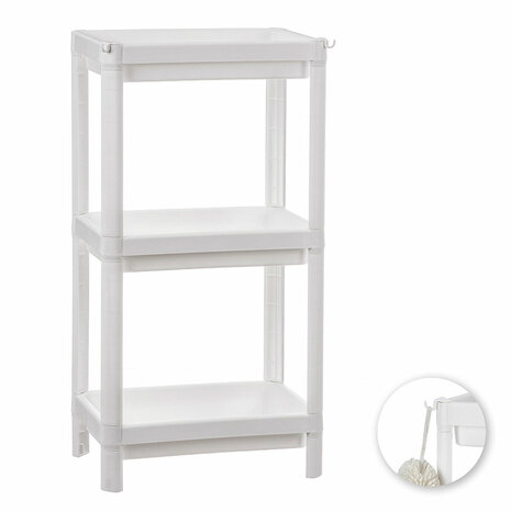Badkamerschappen Ballete Wit Plastic 35,5 x 23 x 75 cm 2