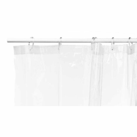 Douchegordijn Transparant Polyethyleen EVA 180 x 180 cm (12 Stuks) 3