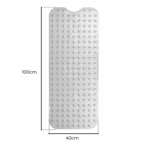 Antislipmat voor in de douche Exma Transparant PVC 100 x 40 cm 5