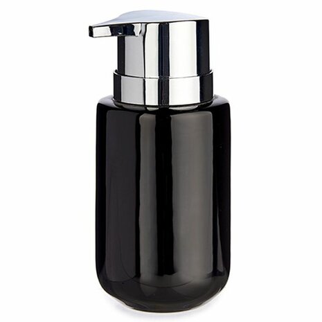 Zeepdispenser Zwart Zilverkleurig Metaal Keramisch 350 ml (6 Stuks) 2