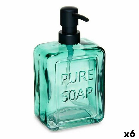 Zeepdispenser Pure Soap Kristal Groen 570 ml (6 Stuks) 1