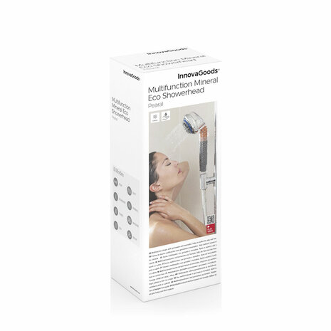Multifunctionele Minerale Eco-douchekop met Germanium en Toermalijn Pearal InnovaGoods 5