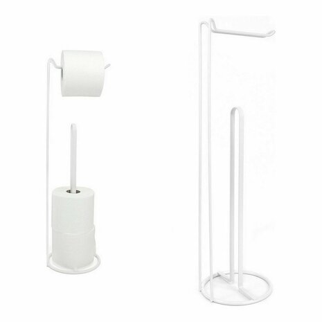 Toiletrolhouder Confortime Wit 15 x 15 x 54 cm (12 Stuks) 2