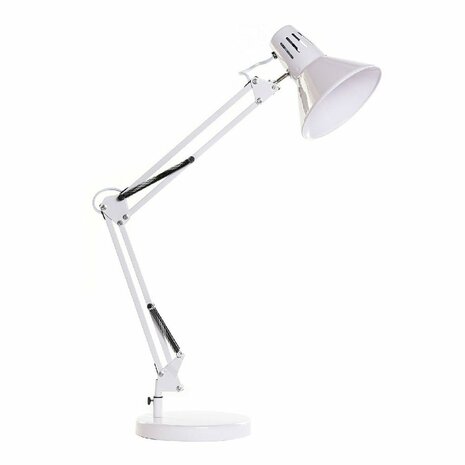 Bureaulamp DKD Home Decor Wit Metaal (22 x 39 x 69 cm) 1