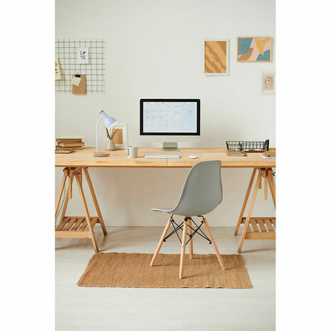 Bureaulamp EDM 32015 Wit Natuurlijk Hout Staal 40 W 12 x 17 x 45 cm 2