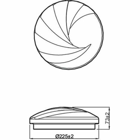 Plafondlamp Philips Shell Ø 25 cm Wit 10 W Metaal/Plastic (4000 K) 2