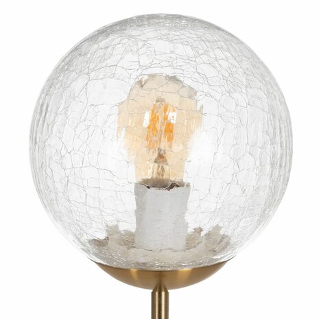 Vloerlamp Gouden Metaal Kristal 60 W 220-240 V 20 x 20 x 140 cm 2