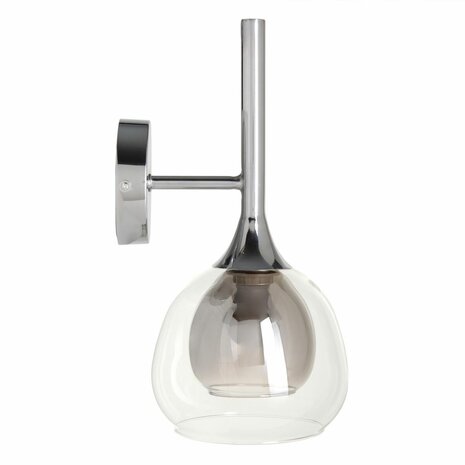 Muurlamp Kristal Grijs Metaal 19 x 19 x 30 cm 4