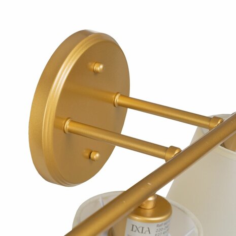 Muurlamp 82 x 20 x 25 cm Gouden Metaal Modern 5