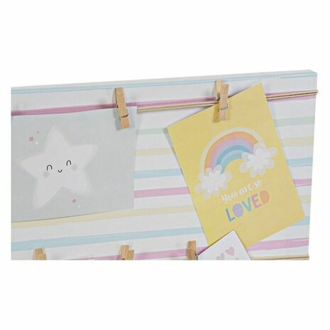 Fotolijstje DKD Home Decor Sunshine Multicolour Canvas Baby 50 x 2 x 50 cm 3