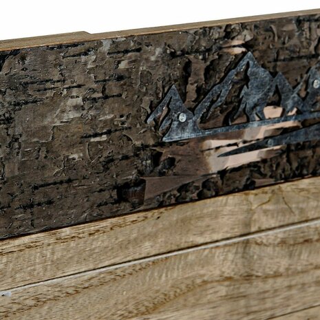 Fotolijstje DKD Home Decor Bruin Hout Metaal Aluminium Natuurlijk 40 x 2 x 50 cm 2