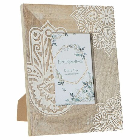 Fotolijsten DKD Home Decor Bruin Hout Plastic Mangohout Indiaas 20 x 2 x 25,5 cm 1
