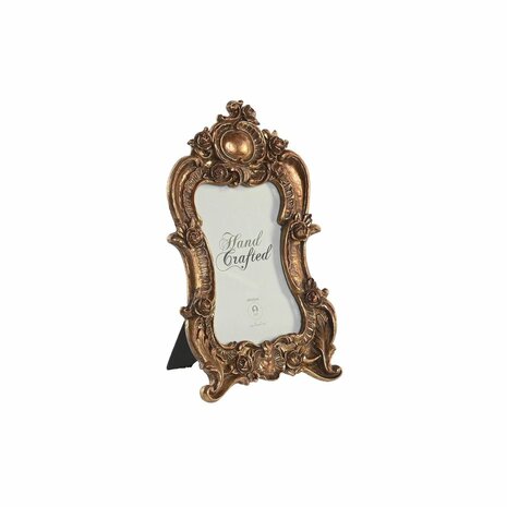Fotolijsten DKD Home Decor 15 x 2 x 25 cm Gouden Hars 1
