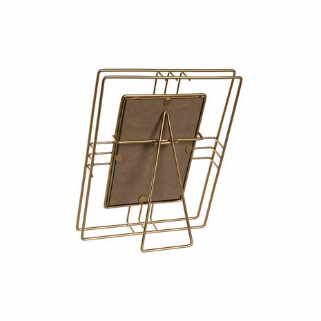 Fotolijsten Home ESPRIT Gouden Metaal Kristal 17,5 x 2,5 x 22,5 cm (12 Stuks) 3