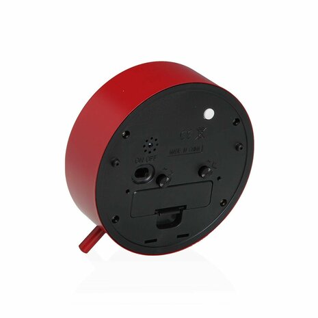 Tafelklok Versa Zeal Rood Plastic 5,4 x 11,8 x 11 cm 2