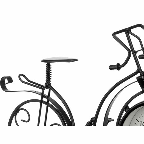 Tafelklok Fiets Zwart Metaal 33 x 22,5 x 4,2 cm (4 Stuks) 3
