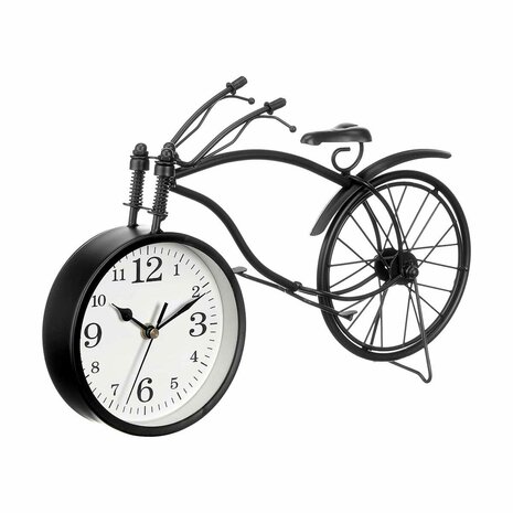 Tafelklok Fiets Zwart Metaal 36 x 22 x 7 cm (4 Stuks) 2