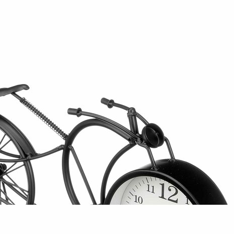Tafelklok Fiets Zwart Metaal 40 x 19,5 x 7 cm (4 Stuks) 3