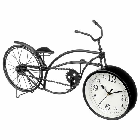 Tafelklok Fiets Zwart Metaal 42 x 24 x 10 cm (4 Stuks) 2