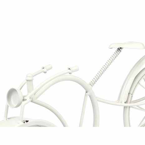 Tafelklok Fiets Wit Metaal 40 x 19,5 x 7 cm (4 Stuks) 3