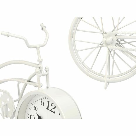 Tafelklok Fiets Wit Metaal 42 x 24 x 10 cm (4 Stuks) 3