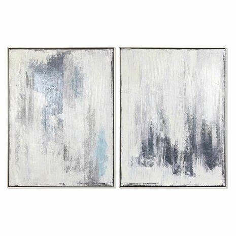 Schilderij DKD Home Decor 60 x 3,5 x 80 cm Abstract 60 x 3 x 80 cm Stads (2 Stuks) 1