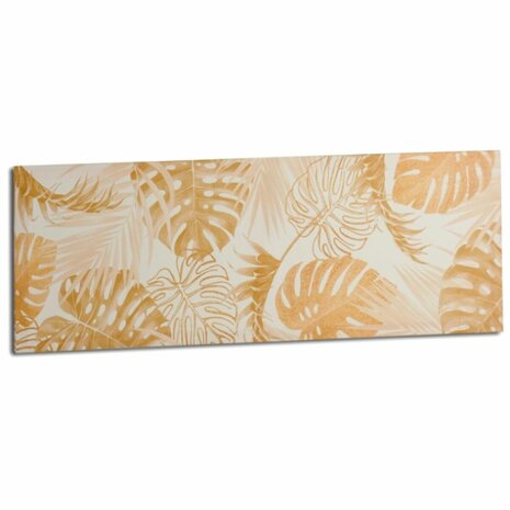 Canvas Blad van een plant Gouden 90 x 30 x 1,5 cm (12 Stuks) 2