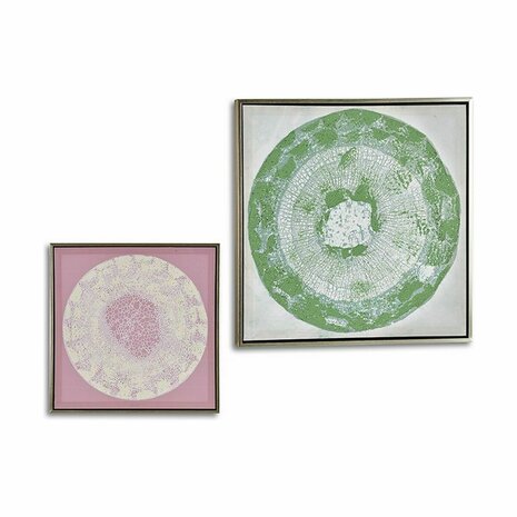 Canvas Abstract 52,5 x 2,8 x 52,5 cm (4 Stuks) 2