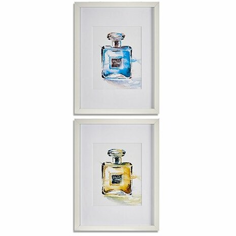 Schilderij Parfum Glas spaanderplaat 33 x 3 x 43 cm (6 Stuks) 2