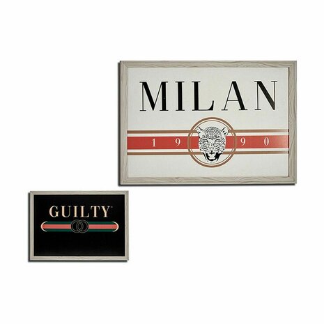 Schilderij GUILTY MILAN spaanderplaat 46 x 2 x 66 cm (6 Stuks) 2