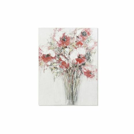 Schilderij DKD Home Decor Handgeverfd Blommor (90 x 3 x 120 cm) 1