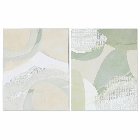 Schilderij Home ESPRIT Abstract Modern 80 x 3,8 x 100 cm (2 Stuks) 1