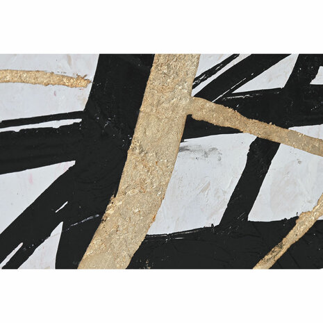 Schilderij Home ESPRIT Wit Gouden Abstract Modern 131 x 4 x 131 cm 3