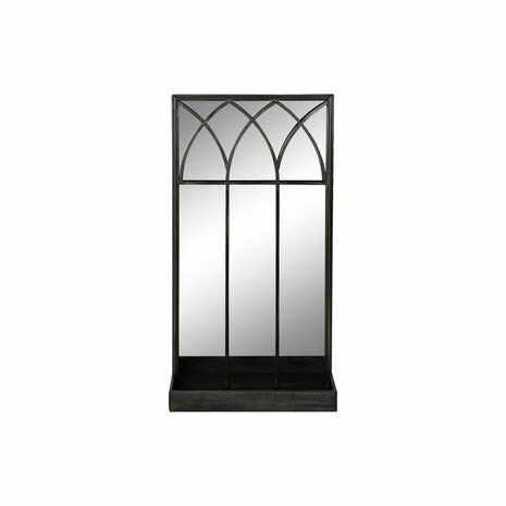 Spiegel met Ondersteuning DKD Home Decor Zwart Metaal Spiegel 40 x 12 x 80 cm 1