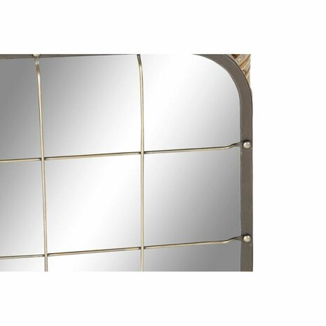 Wandspiegel DKD Home Decor Zwart Metaal Gouden (45.5 x 7.5 x 55 cm) 3