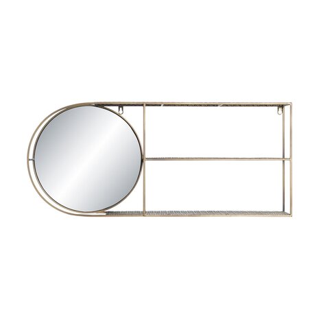 Wandspiegel DKD Home Decor Spiegel Gouden Metaal Modern (80 x 13 x 35 cm) 1