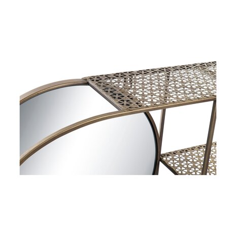 Wandspiegel DKD Home Decor Spiegel Gouden Metaal Modern (80 x 13 x 35 cm) 5